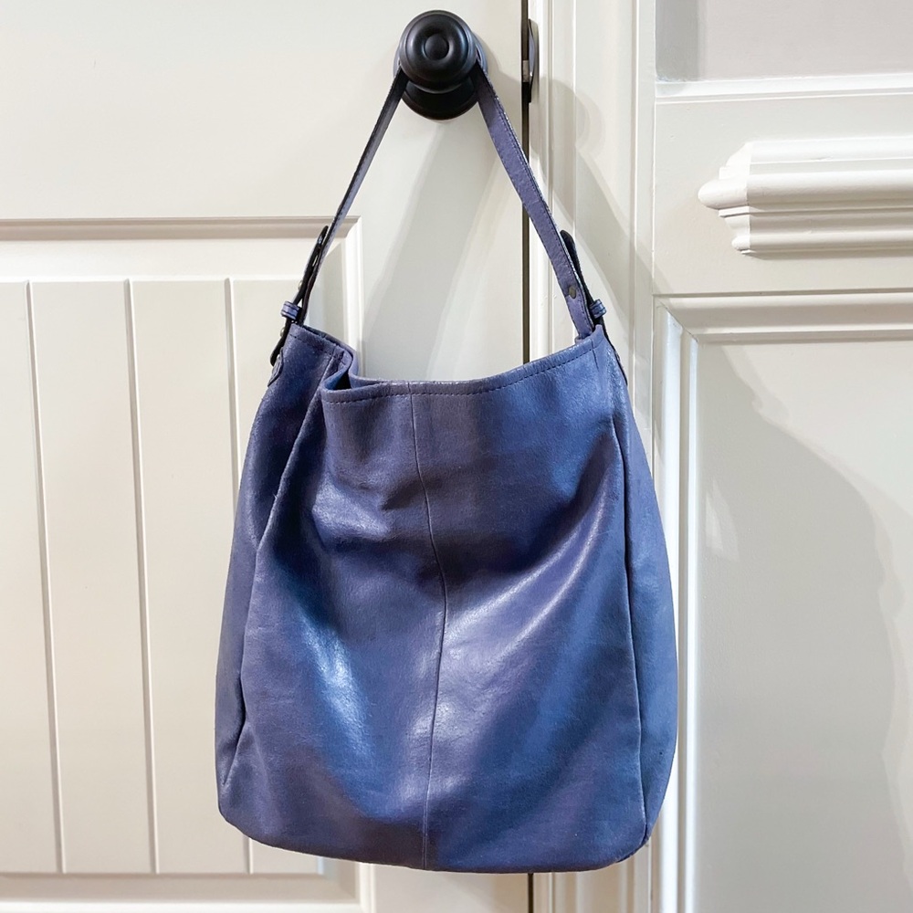 Wilsons Leather Blue Hobo Bag